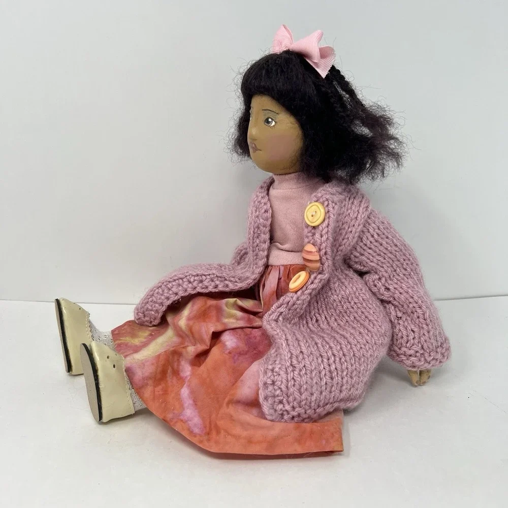 Rare Elaine Lim Hand Made Doll soft Body Hand processed Mohair Hair Gift Toy